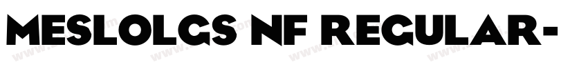 MesloLGS NF Regular字体转换